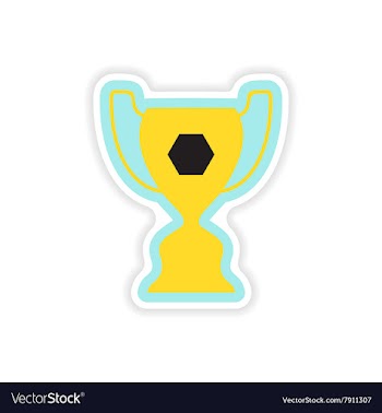 Paper sticker Brazilian football cup on white vector image