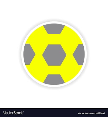 Paper sticker brazilian football on white vector image