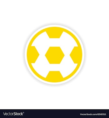 Paper sticker Brazilian football on white vector image