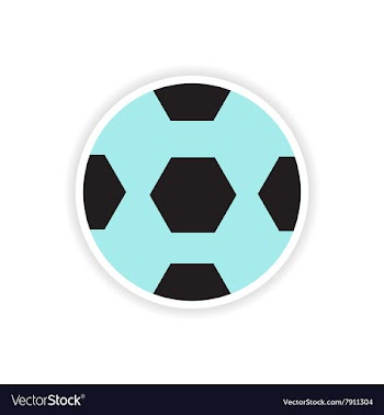 Paper sticker Brazilian football on white vector image