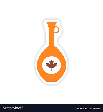 Paper sticker Canadian pitcher on white background vector image