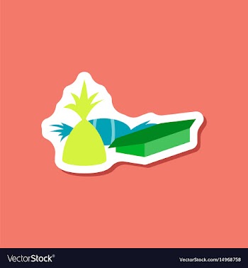 Paper sticker chocolate candies vector image