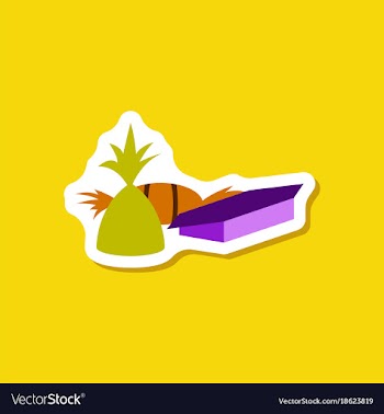 Paper sticker chocolate candies vector image