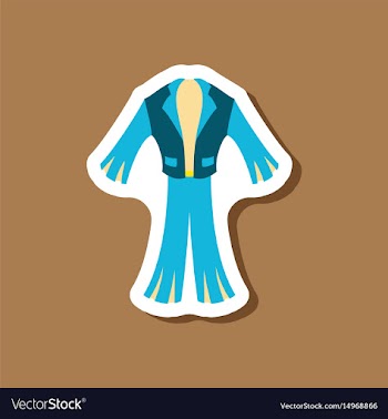Paper sticker fashion clothes men suit vector image