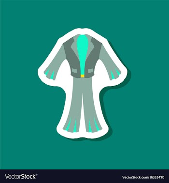 Paper sticker fashion clothes men suit vector image