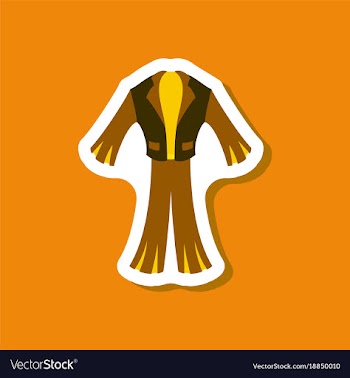Paper sticker fashion clothes men suit vector image