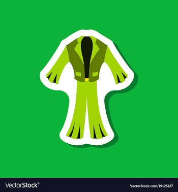 Paper sticker fashion clothes men suit vector image