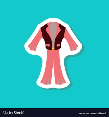 Paper sticker fashion clothes men suit vector image