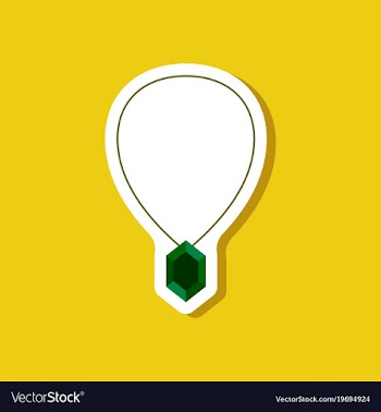 Paper sticker fashion clothes necklace with vector image