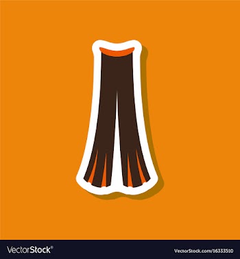 Paper sticker fashion clothes pants vector image