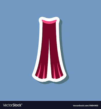 Paper sticker fashion clothes pants vector image