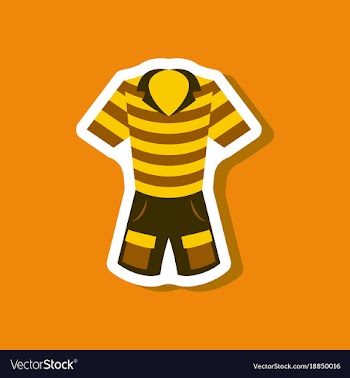 Paper sticker fashion clothes shorts and polo vector image