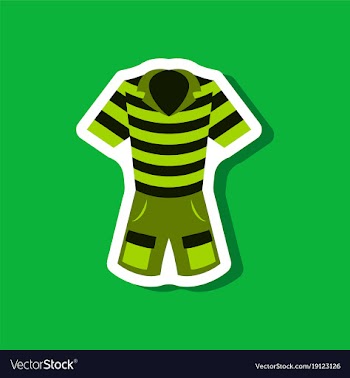 Paper sticker fashion clothes shorts and polo vector image