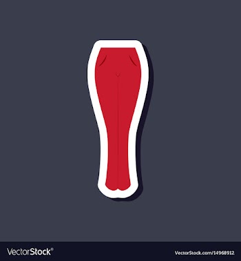 Paper sticker fashion clothes women jeans vector image