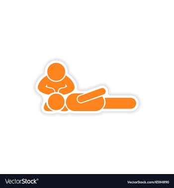Paper sticker first aid on white background vector image
