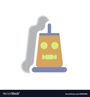Paper sticker Halloween icon vector image