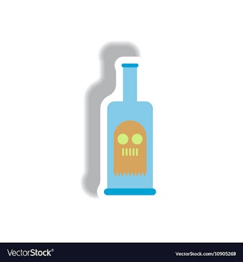 Paper sticker Halloween icon vector image