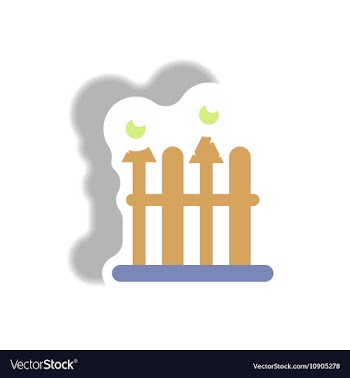 Paper sticker Halloween icon vector image