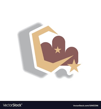 Paper sticker Halloween icon vector image