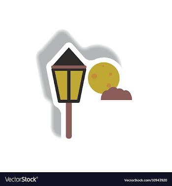 Paper sticker Halloween icon vector image