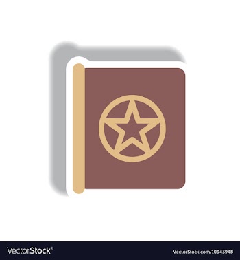 Paper sticker Halloween icon vector image