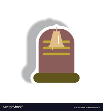 Paper sticker Halloween icon vector image