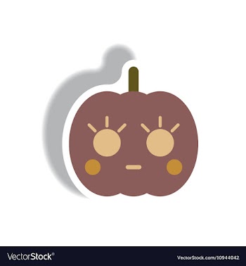 Paper sticker Halloween icon vector image
