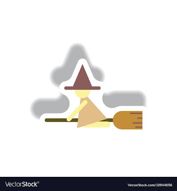 Paper sticker Halloween icon vector image