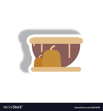 Paper sticker Halloween icon vector image