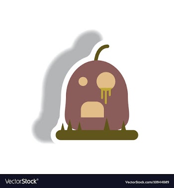 Paper sticker Halloween icon vector image