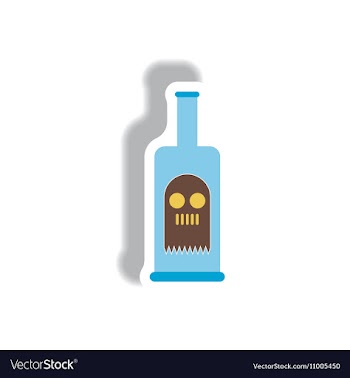 Paper sticker Halloween icon vector image