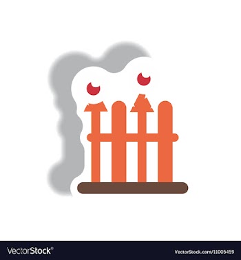 Paper sticker Halloween icon vector image