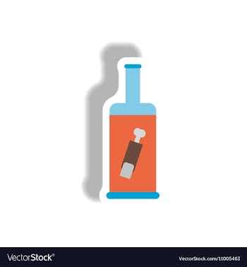 Paper sticker Halloween icon vector image