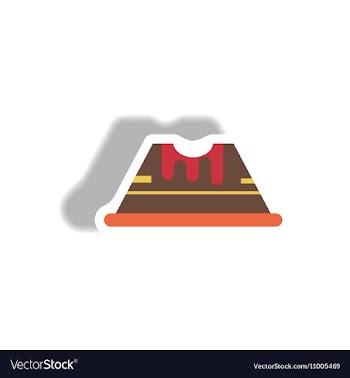 Paper sticker Halloween icon vector image