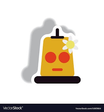 Paper sticker Halloween icon vector image