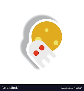 Paper sticker Halloween icon vector image
