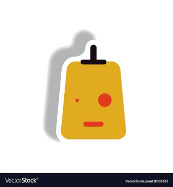 Paper sticker Halloween icon vector image