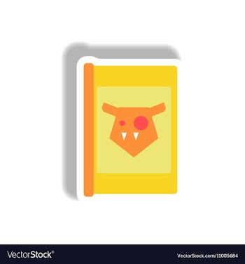 Paper sticker Halloween icon vector image