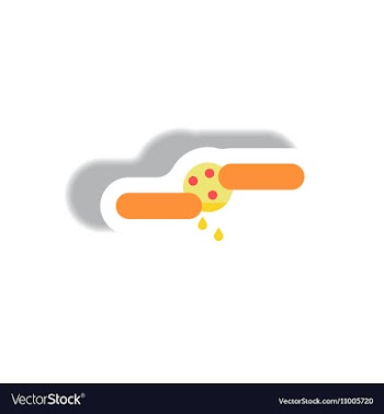 Paper sticker Halloween icon vector image