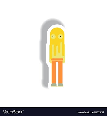 Paper sticker Halloween icon vector image