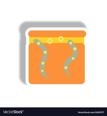Paper sticker Halloween icon vector image