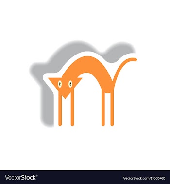 Paper sticker Halloween icon vector image