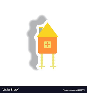 Paper sticker Halloween icon vector image