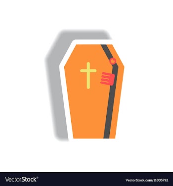 Paper sticker Halloween icon vector image