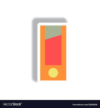 Paper sticker Halloween icon vector image