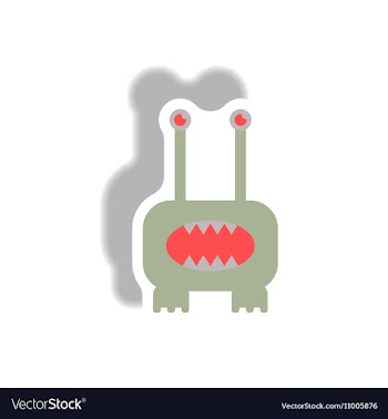 Paper sticker Halloween icon vector image