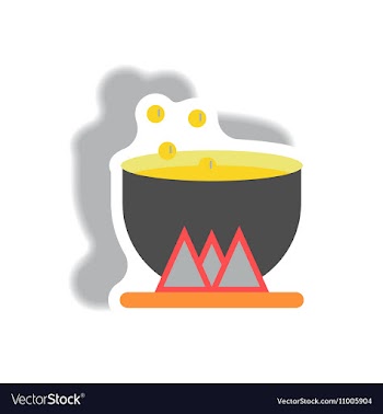 Paper sticker Halloween icon vector image