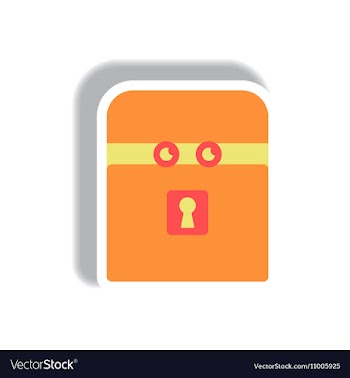 Paper sticker Halloween icon vector image