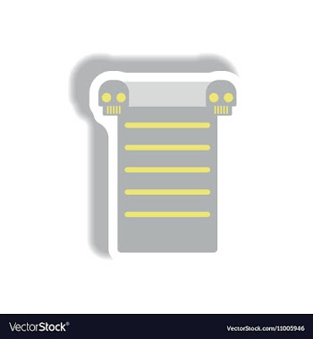 Paper sticker Halloween icon vector image