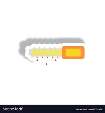 Paper sticker Halloween icon vector image